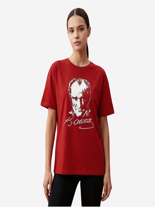 T-shirt femme en coton et élasthanne tommy - Kiabi T-shirt femme en coton et élasthanne tommy - Kiabi