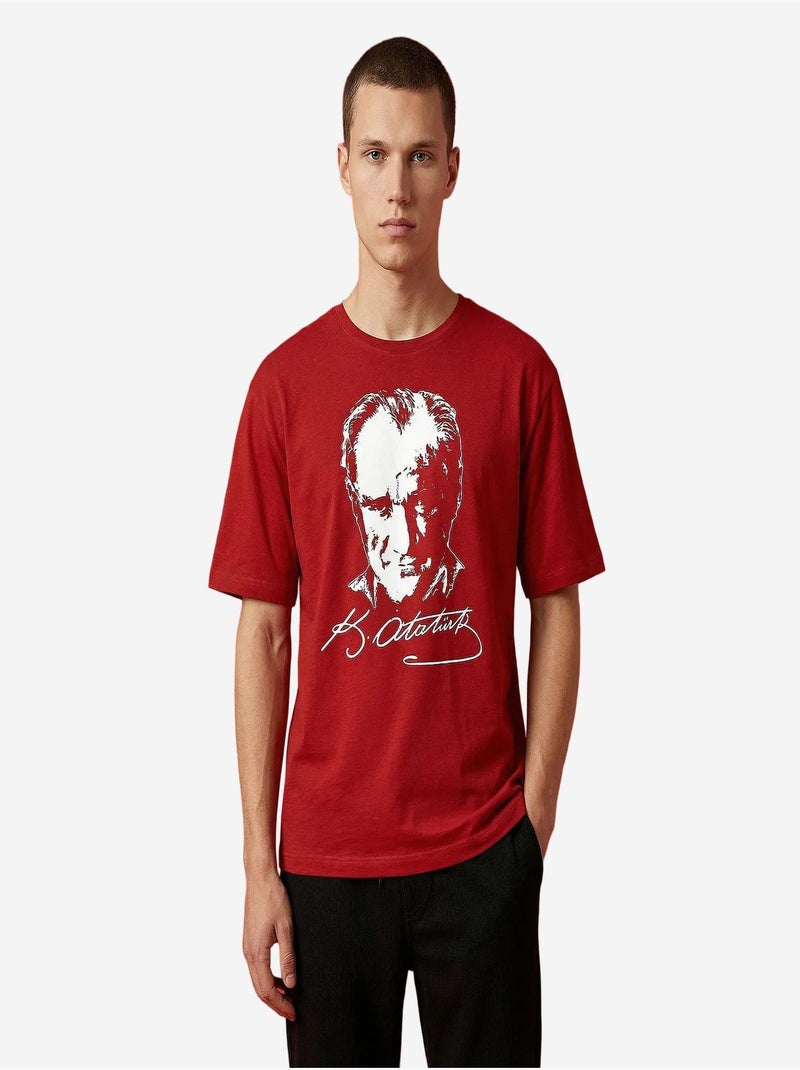 T-shirt femme en coton et élasthanne tommy Rouge - Kiabi