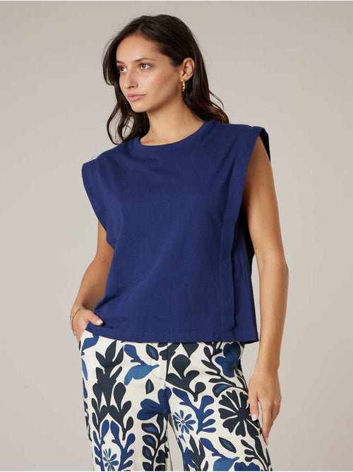 T-shirt femme en coton jersey 'Deeluxe' - Kiabi