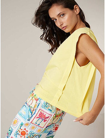 T-shirt femme en coton jersey 'Deeluxe'