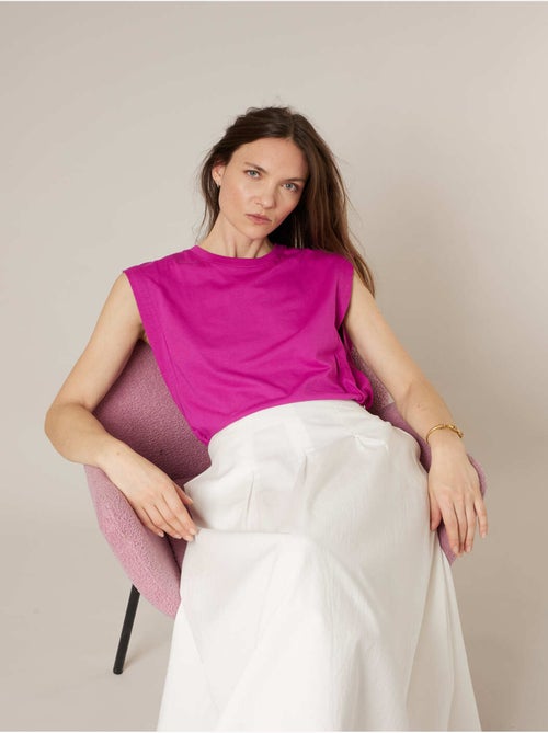T-shirt femme en coton jersey 'Deeluxe' - Kiabi