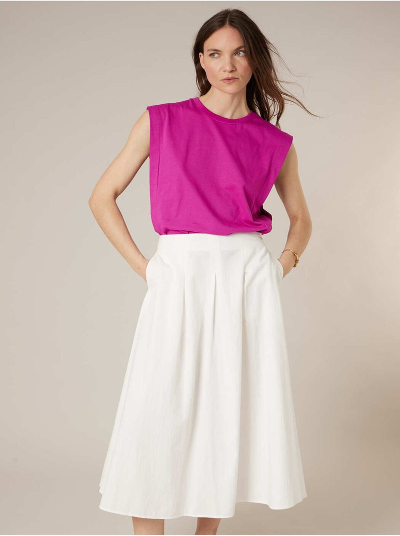 T-shirt femme en coton jersey 'Deeluxe' Rose - Kiabi