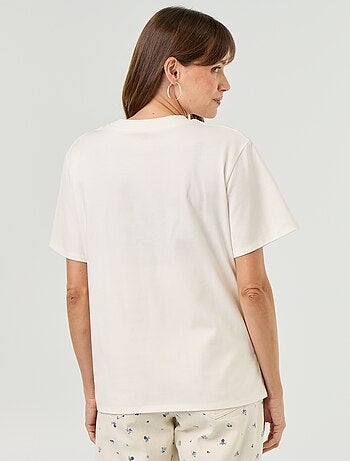T-shirt femme en jersey de coton à manches courtes
