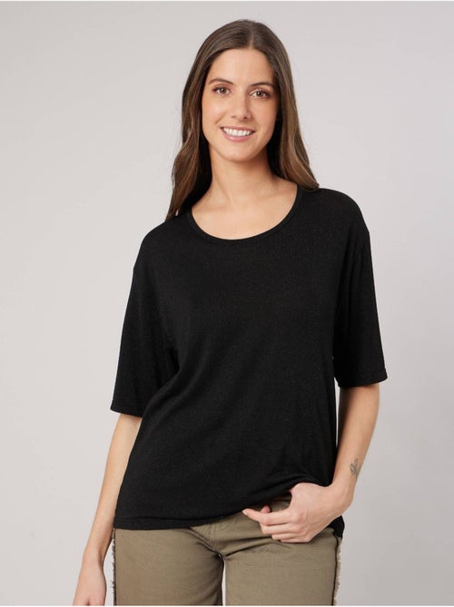 T-shirt femme en jersey 'deeluxe' - Kiabi