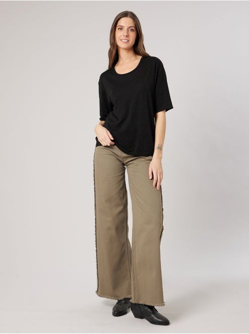 T-shirt femme en jersey 'deeluxe' - Kiabi