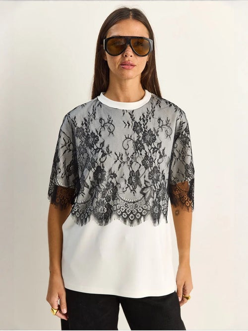 T-shirt femme en mélange de viscose lucci - Kiabi