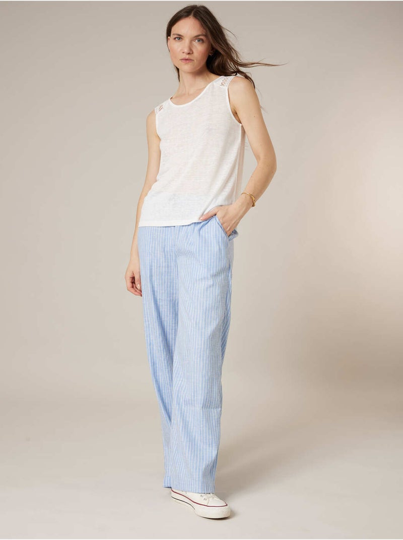 T-shirt femme fluide 'Deeluxe' Blanc - Kiabi