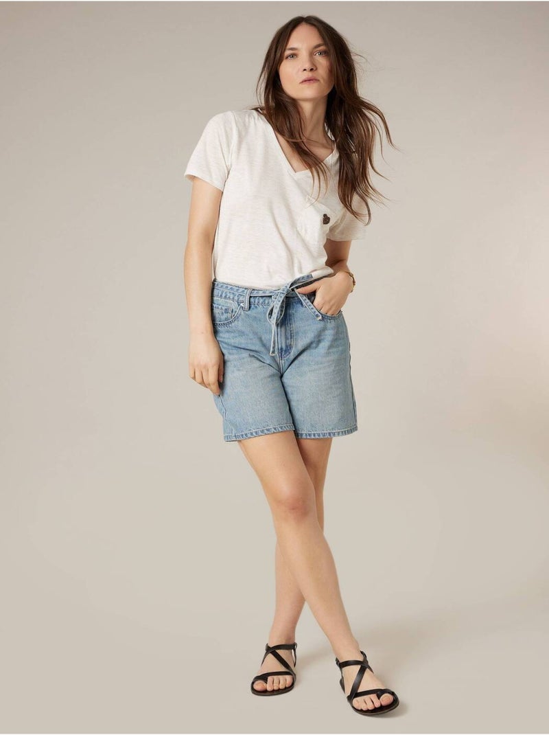 T-shirt femme fluide 'Deeluxe' Blanc - Kiabi