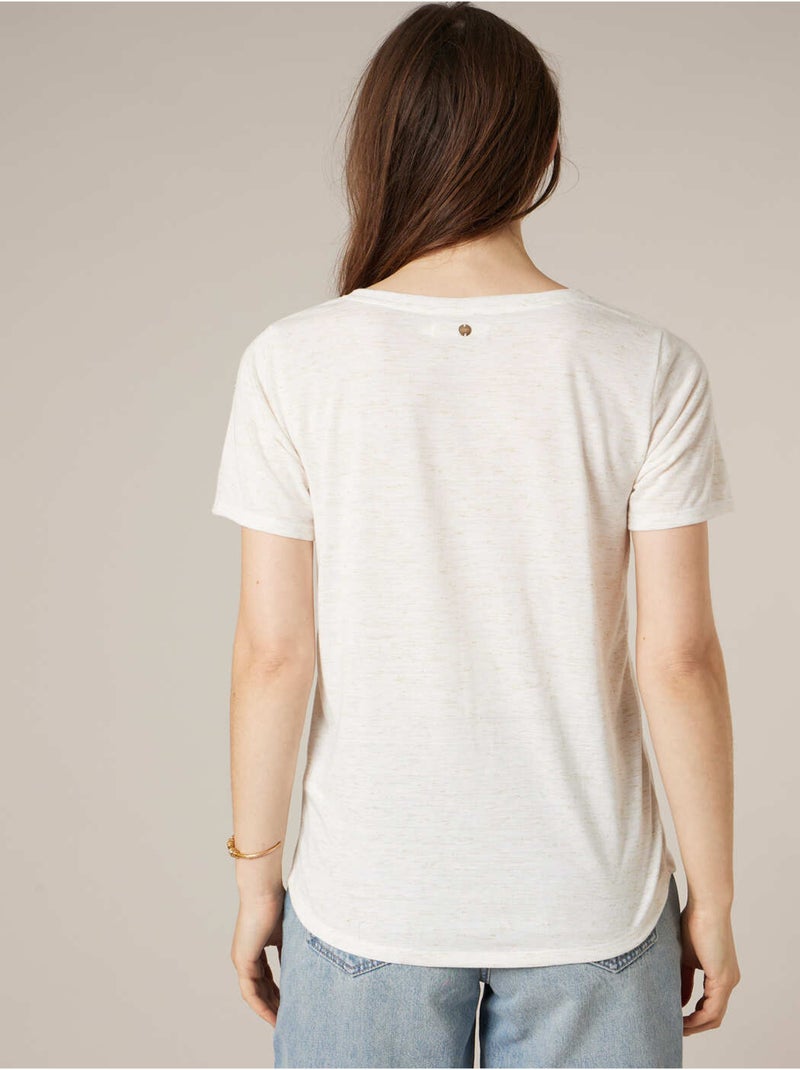 T-shirt femme fluide 'Deeluxe' Blanc - Kiabi