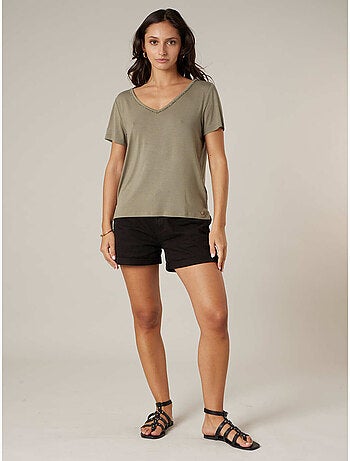 T-shirt femme fluide 'Deeluxe'