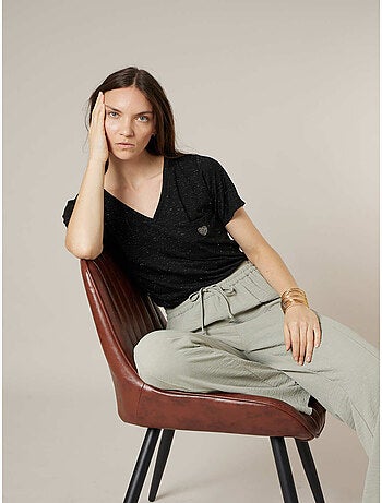 T-shirt femme fluide 'Deeluxe'