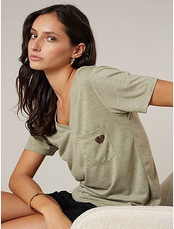 T-shirt femme fluide 'Deeluxe'