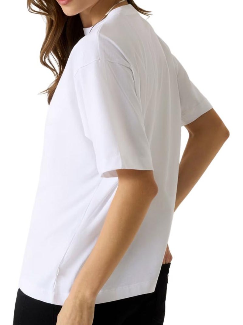 T-shirt femme guess american Blanc - Kiabi