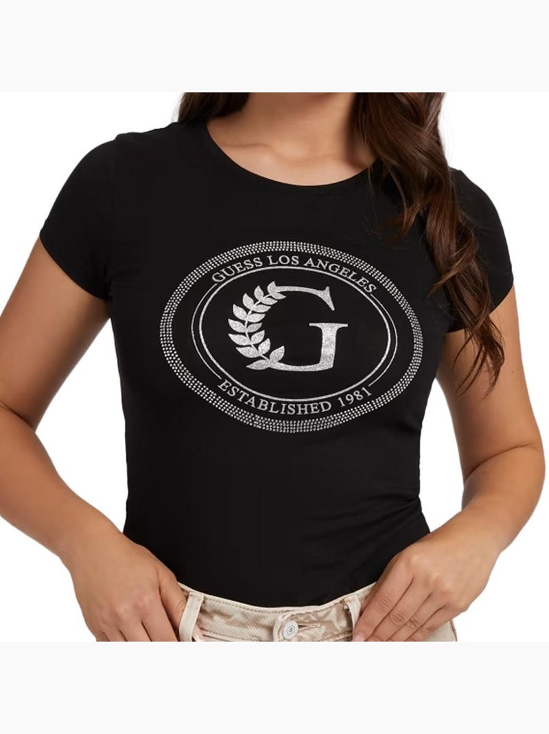 T-shirt fille - Guess - 5 ans - noir - Vêtements