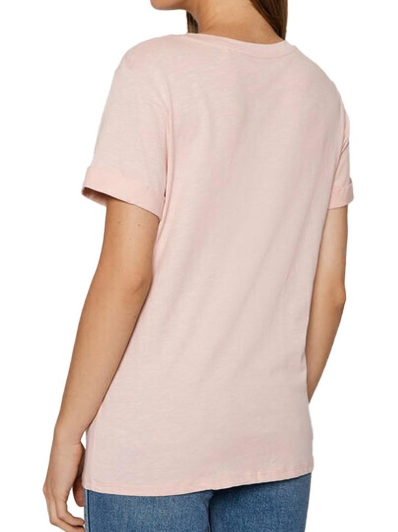 T-shirt Femme Guess Rose clair - Kiabi
