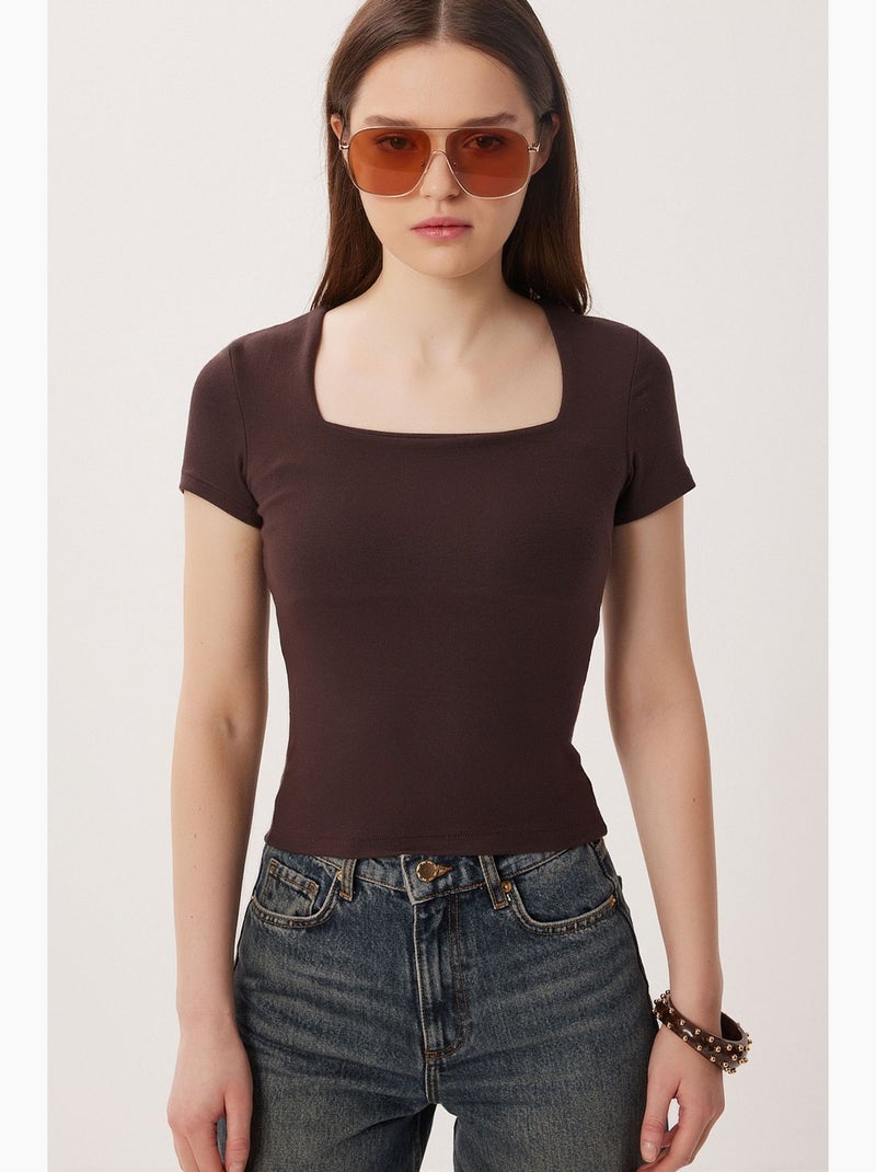 T-shirt femme istanbul Marron chocolat - Kiabi
