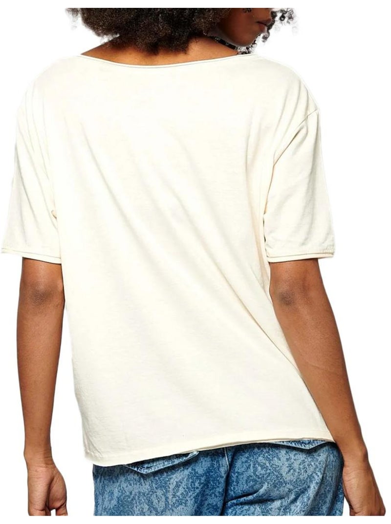T-shirt Femme Kaporal Ecru - Kiabi