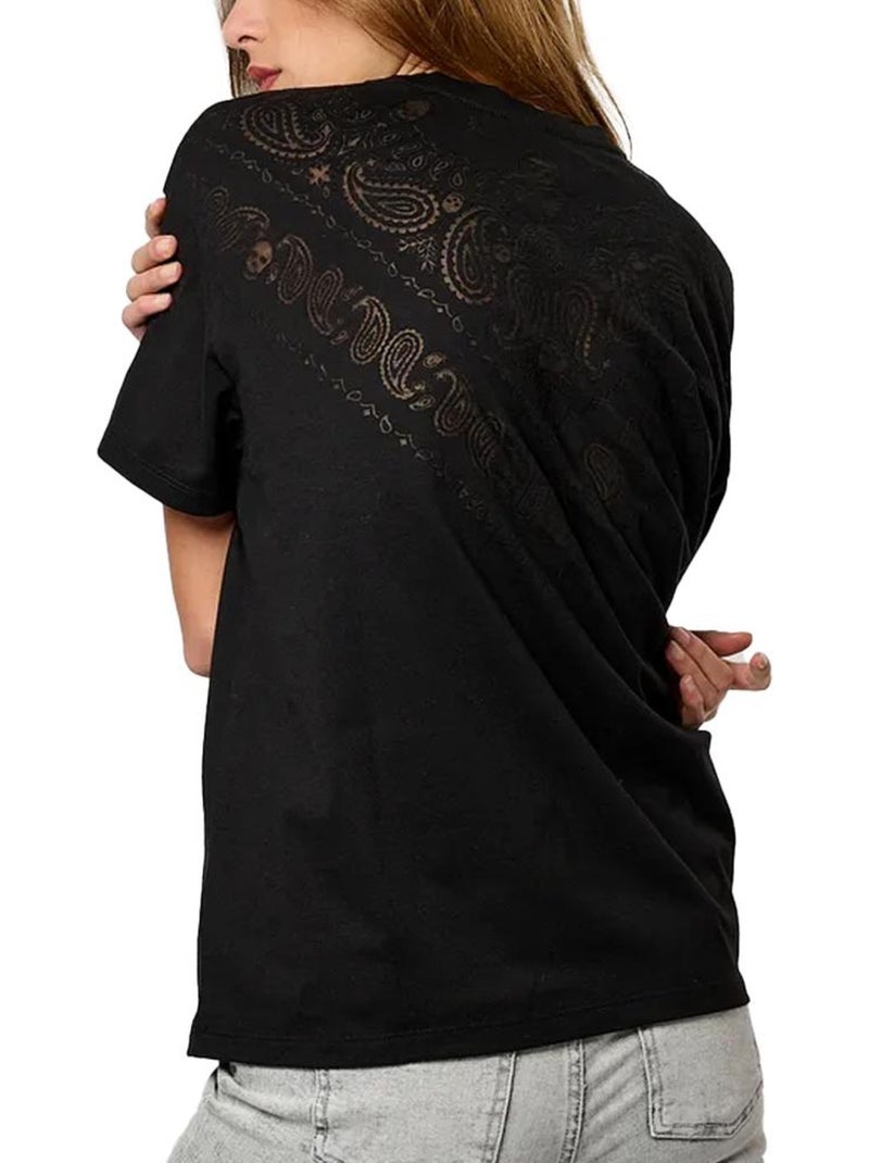 T-shirt Femme Kaporal Noir - Kiabi