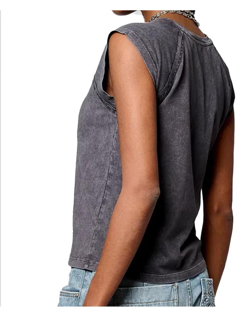 T-Shirt Femme Kaporal Tee Gris Argenté - Kiabi