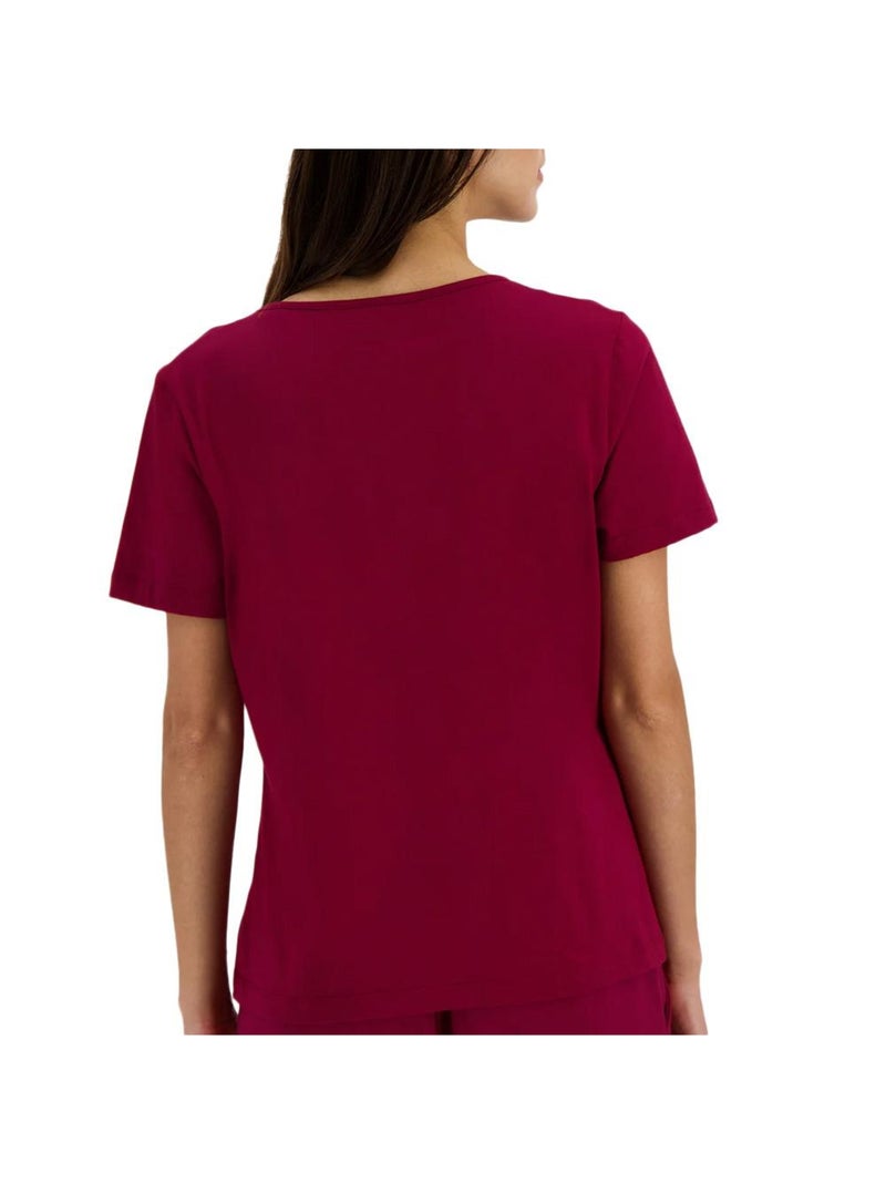 T-Shirt  Femme Le Coq Sportif Heritage Bordeaux - Kiabi