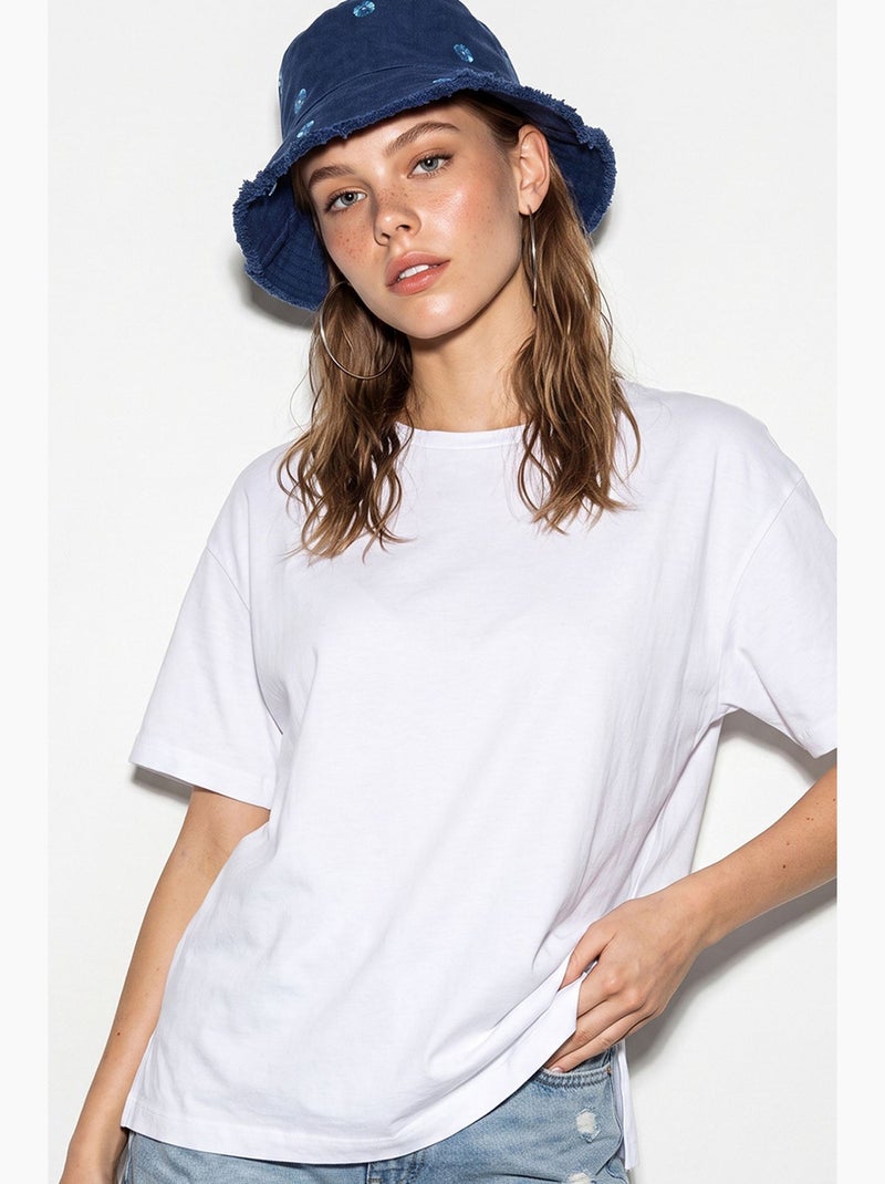 T-shirt femme lucci Blanc - Kiabi