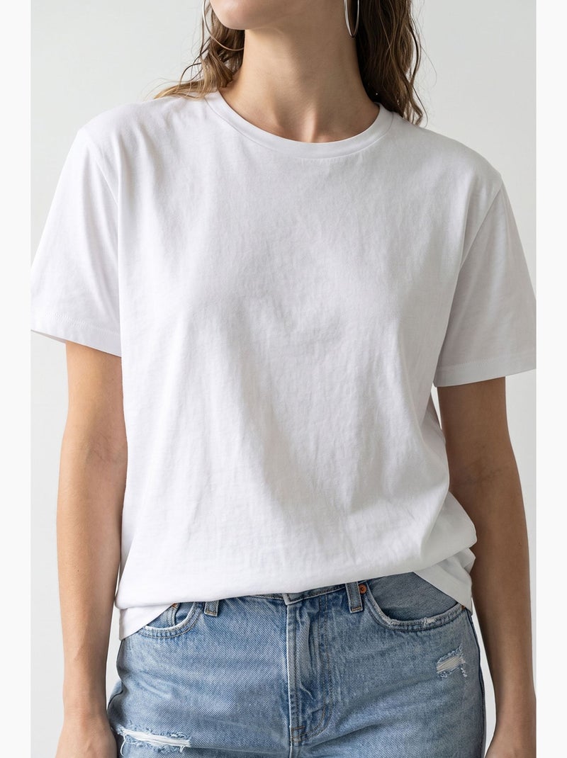 T-shirt femme lucci Blanc - Kiabi
