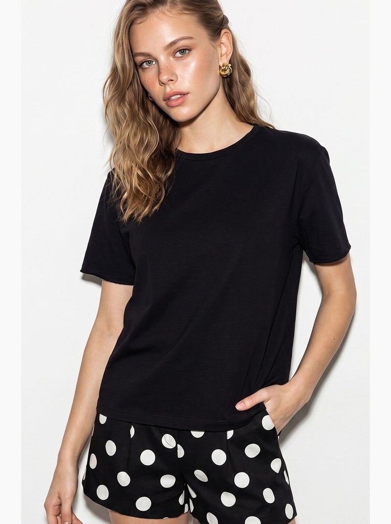 T-shirt femme lucci Noir - Kiabi