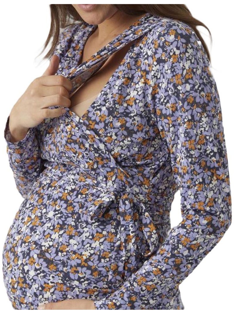 T-Shirt Femme Mamalicious Violet - Kiabi