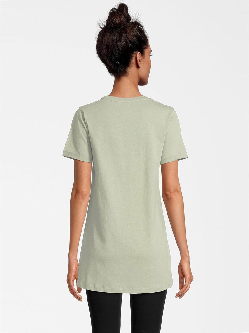 T-shirt Femme Mickey Mouse Vintage - Poly Coton - Vert Vert - Kiabi