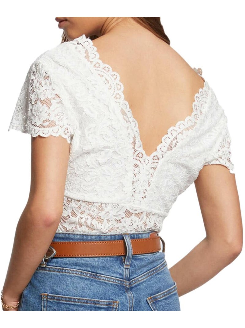 T-shirt  Femme Morgan DANSA Blanc - Kiabi