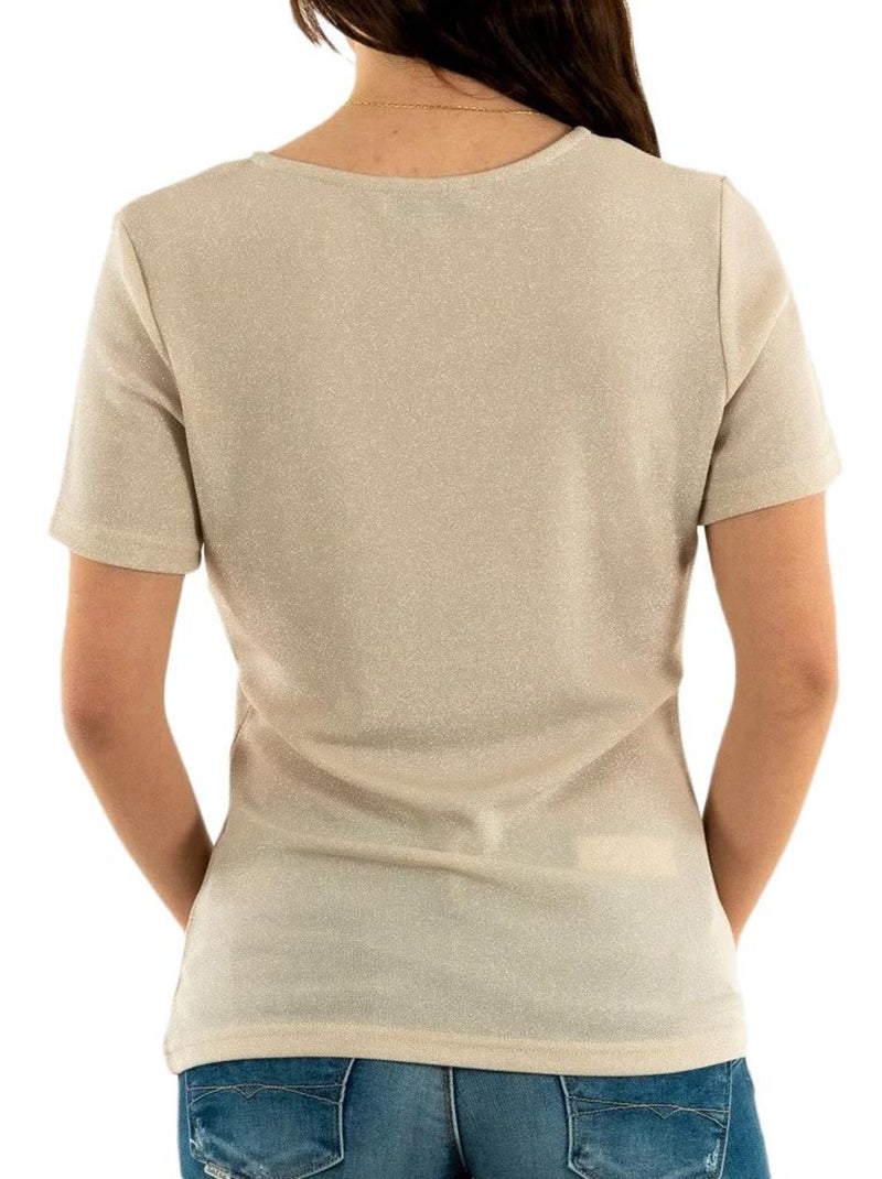 T-shirt  Femme Morgan Diwi Ecru - Kiabi