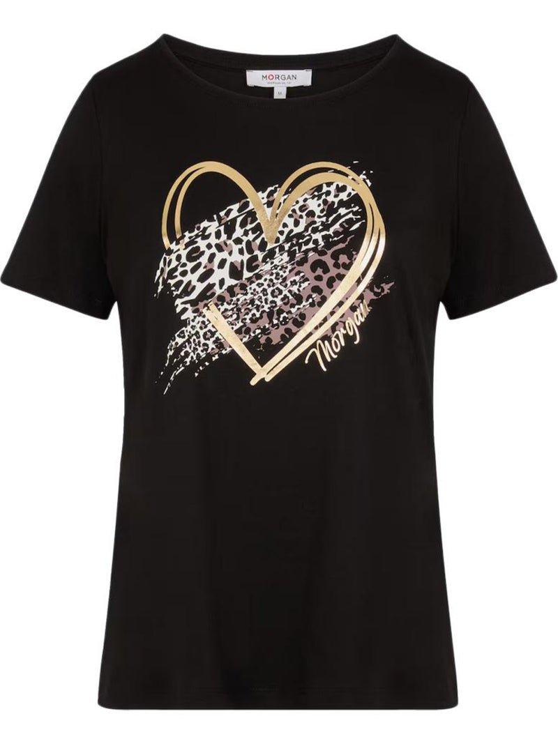 T-Shirt  Femme Morgan DLOPI Noir - Kiabi