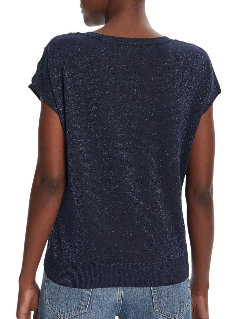 T-Shirt  Femme Morgan MRING Bleu - Kiabi