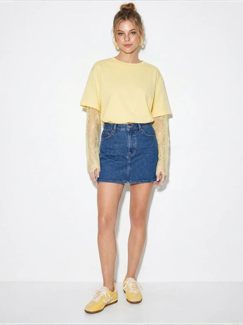 T-shirt femme oversize à col rond lucci - Kiabi T-shirt femme oversize à col rond lucci - Kiabi