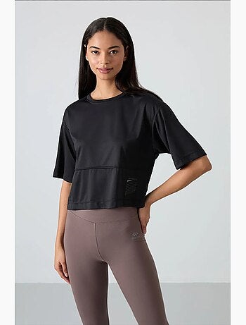 T-shirt femme oversize court tommy