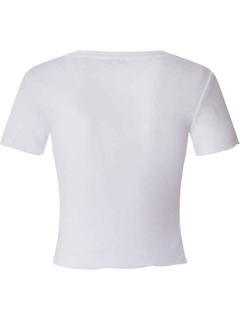 T-shirt Femme Pepe Jeans Blanc - Kiabi