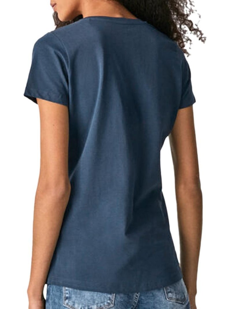 T-Shirt Femme Pepe jeans Bleu marine - Kiabi