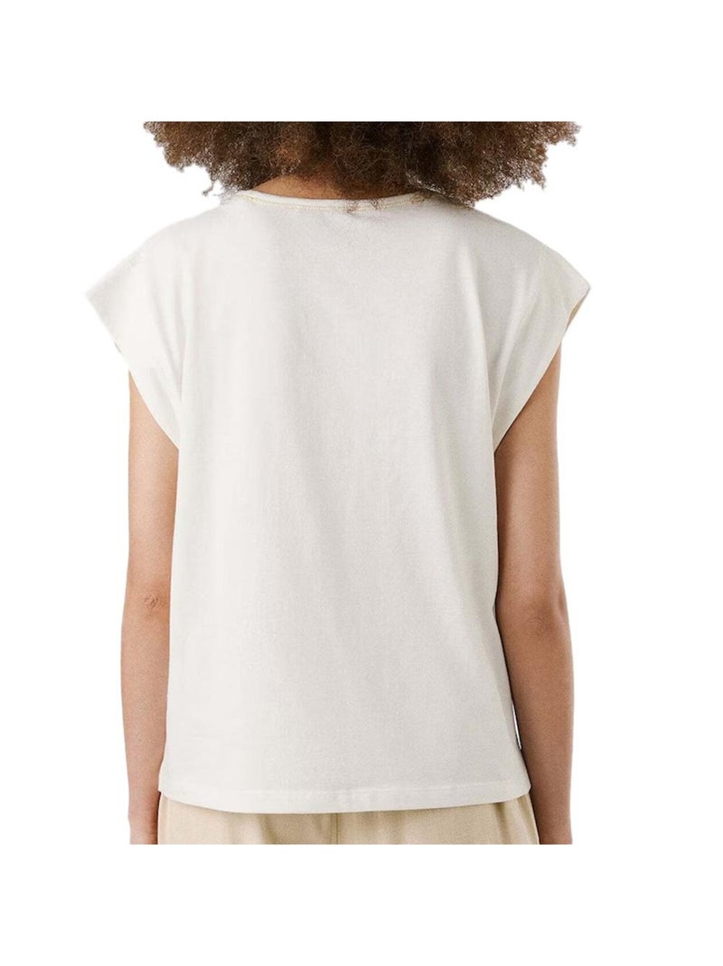 T-shirt Femme Pepe Jeans Ecru - Kiabi