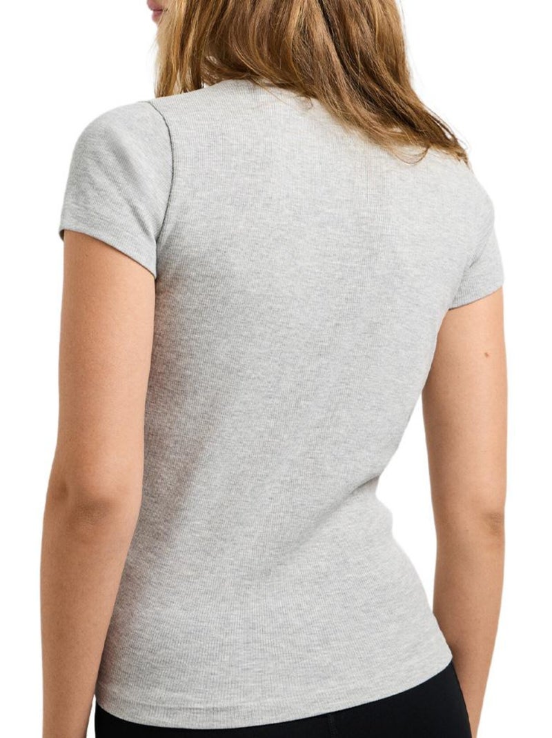 T-shirt femme pepe jeans Gris Argenté - Kiabi