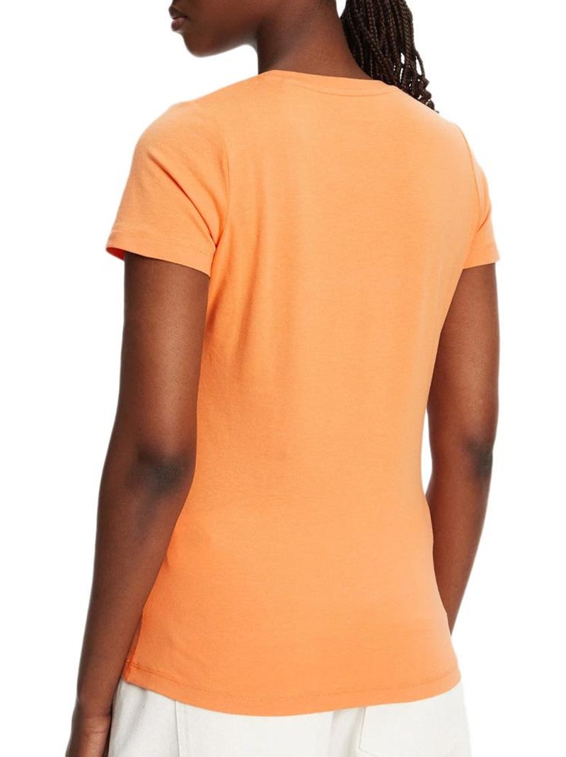 T-shirt femme pepe jeans Orange - Kiabi
