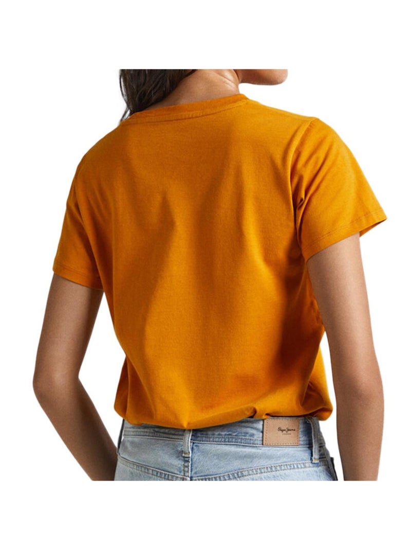 T-shirt Femme Pepe jeans Orange - Kiabi