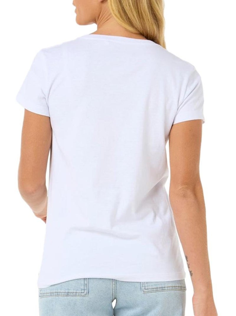 T-Shirt  Femme Rip Curl Cala Blanc - Kiabi
