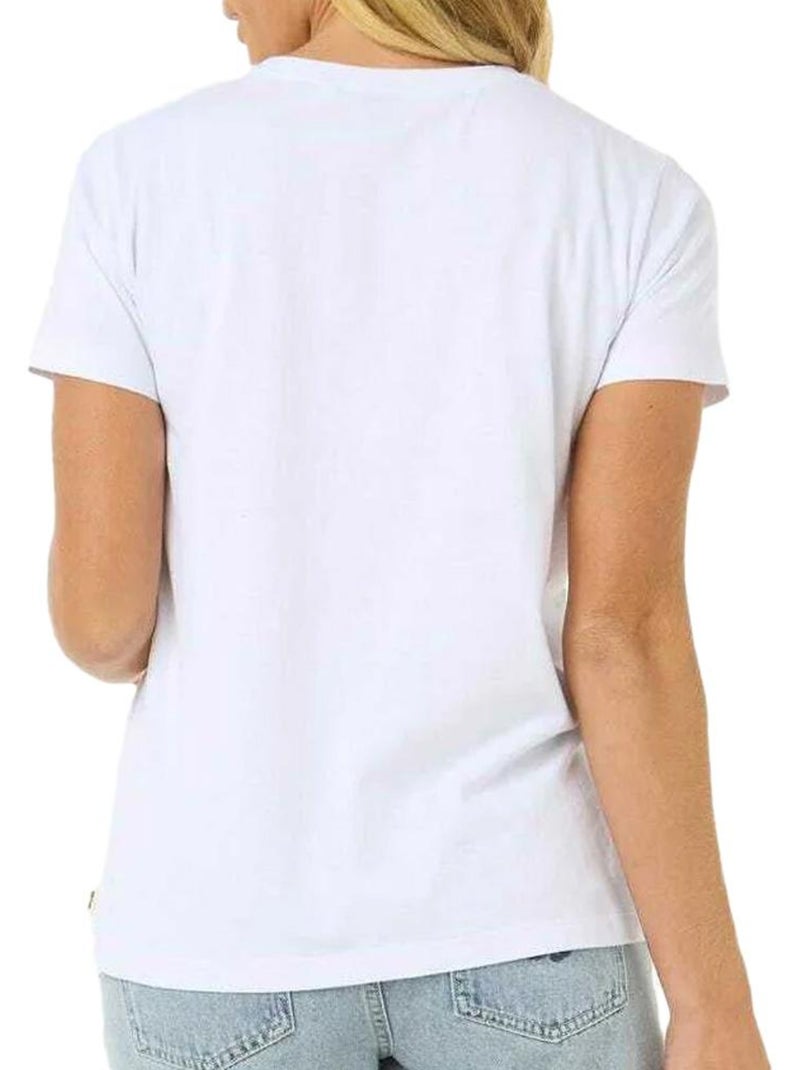 T-Shirt  Femme Rip Curl Crystal Standard Blanc - Kiabi