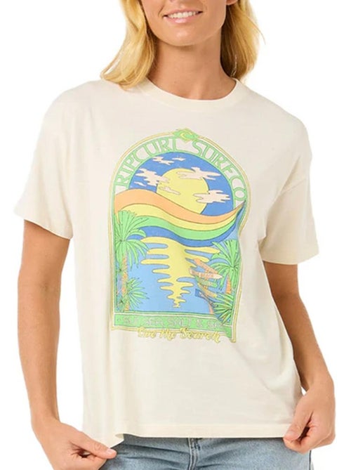 T-Shirt  Femme Rip Curl Sun & Sea Relaxed - Kiabi