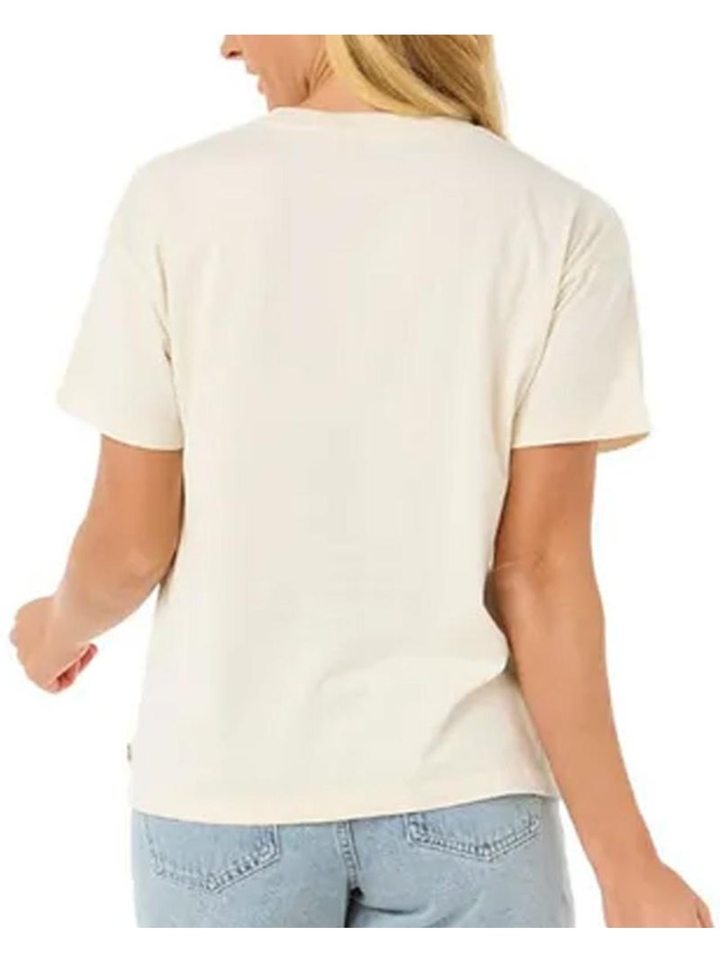 T-Shirt  Femme Rip Curl Sun & Sea Relaxed Blanc - Kiabi