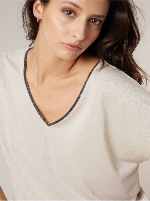 T-shirt femme scintillant 'Deeluxe' - Kiabi