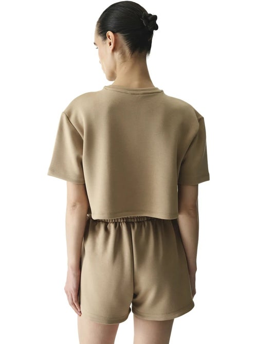 T-shirt femme silky feel à surpiqûres penti - Kiabi T-shirt femme silky feel à surpiqûres penti - Kiabi