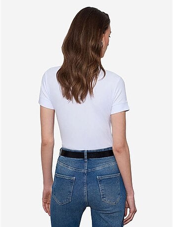 T-shirt femme slim à col rond dilvin
