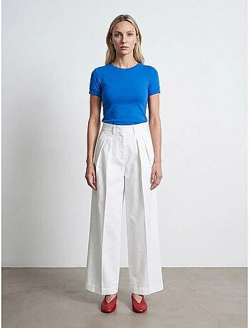 T-shirt femme slim à col rond dilvin