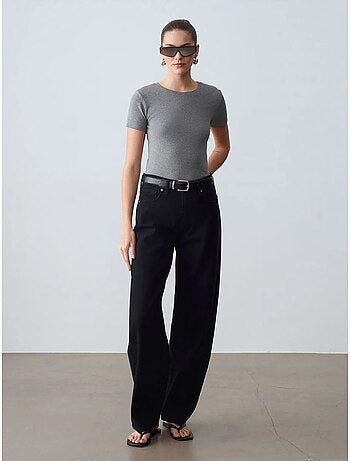 T-shirt femme slim à col rond dilvin